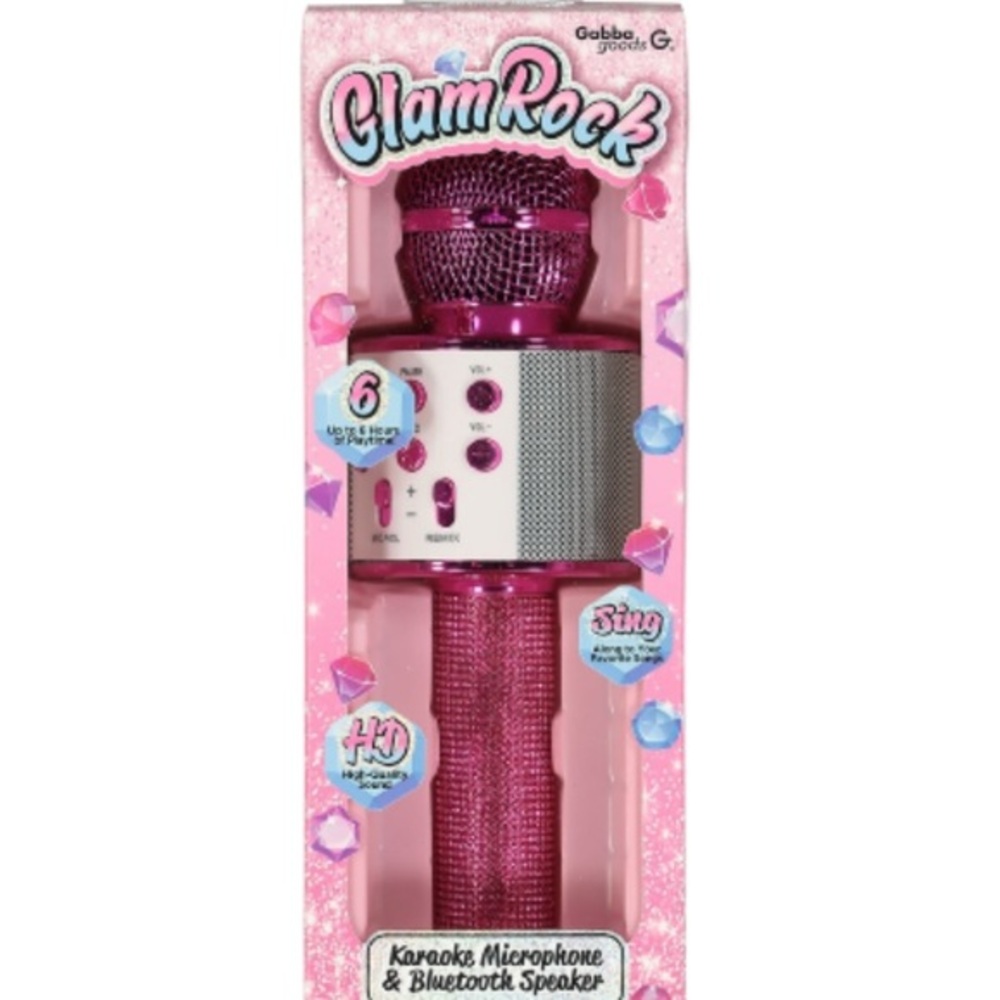 Glam Rock Pink Karaoke Microphone
